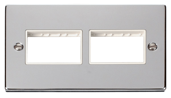 Click MiniGrid 2 Gang Plate (3 x 3) Aperture - White – VPCH406WH