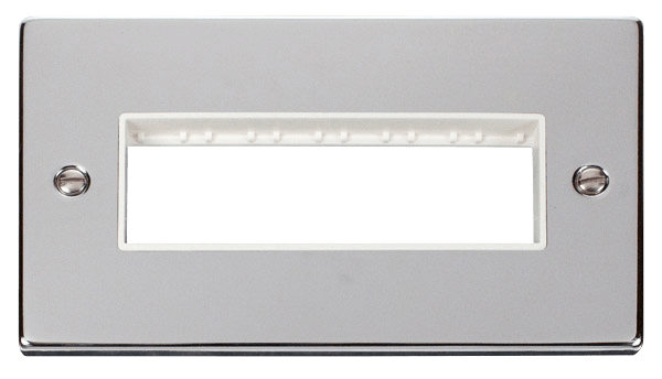 Click MiniGrid 2 Gang Plate 6 In-Line Aperture - White – VPCH426WH