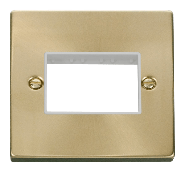 Click MiniGrid 1 Gang Plate Triple Aperture - White – VPSB403WH