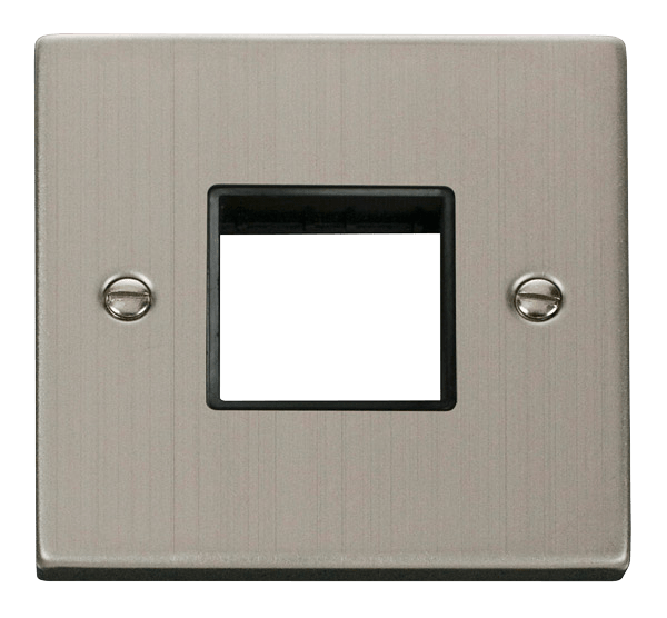 Click MiniGrid 1 Gang Plate Twin Aperture - Black – VPSS402BK