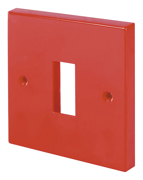 Click MiniGrid Single Switch Plate Red - 1 Aperture – WA401RD