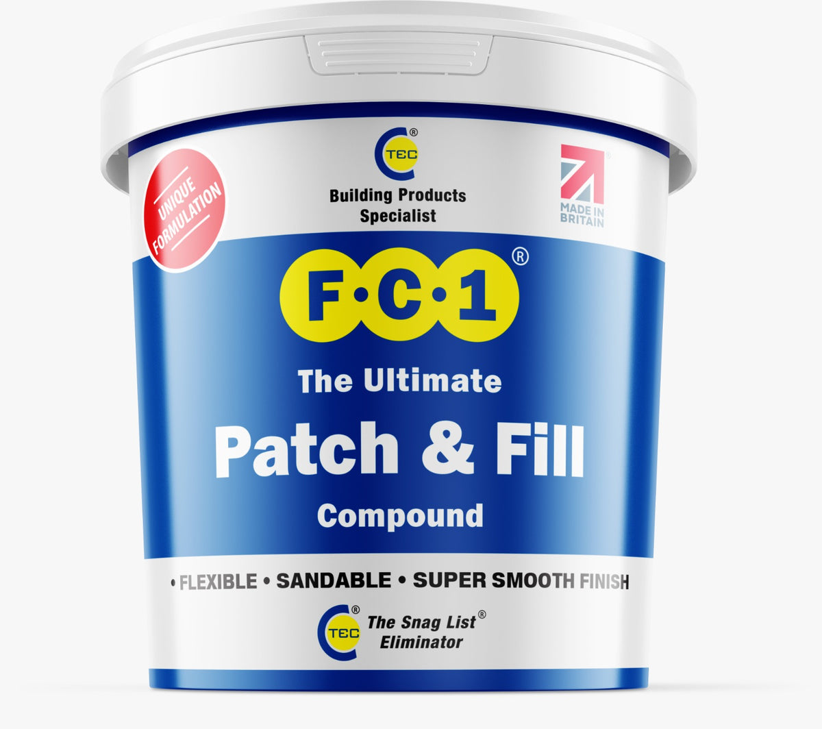 C-TEC FC1 Patch and Fill 1 Ltr - Ultimate Patch & Fill Compound