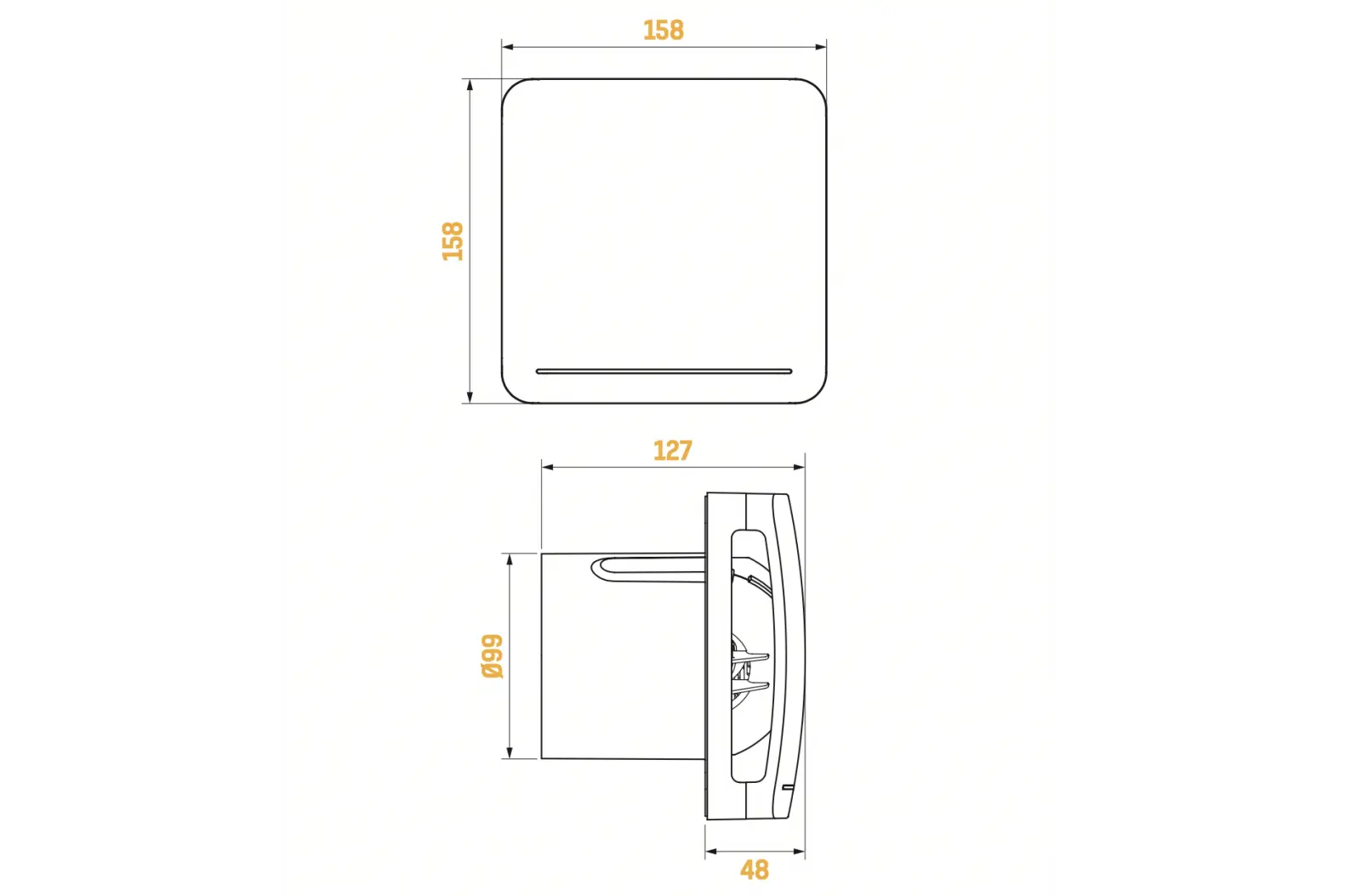 Envirovent ECO DMEV+HT Extractor Fan Adjustable Timer & Humidity Sensor EnviroVent