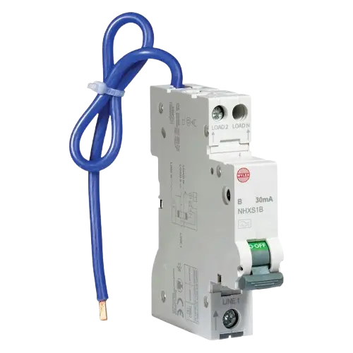 Wylex NHXS Miniature RCBO Type A B Curve – Multi-Amperage 6A–32A Wylex