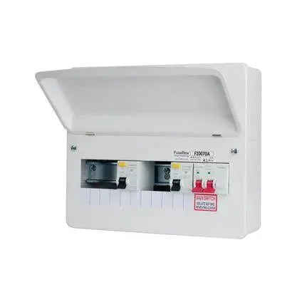Fusebox 7 Way Dual RCD Board FuseBox