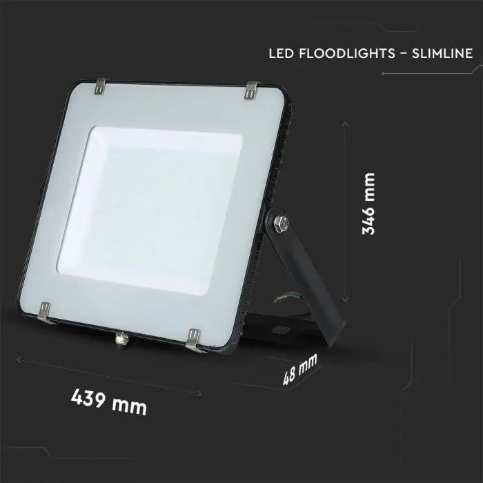 V-Tac 200W LED Floodlight Daylight Samsung Chip 6500K- Black V-TAC