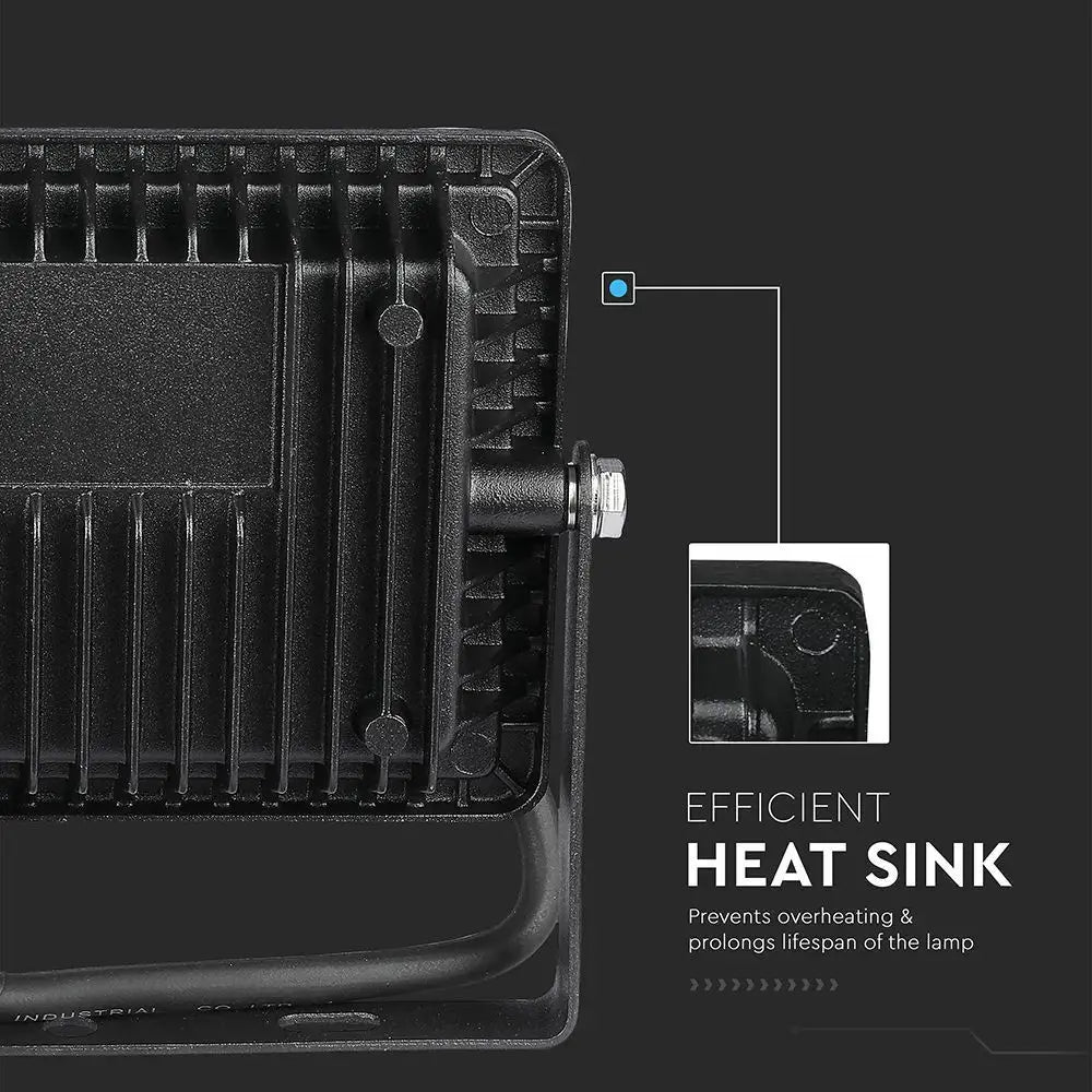 V-Tac 20W LED Floodlight Daylight Samsung Chip 6500K- Black V-TAC