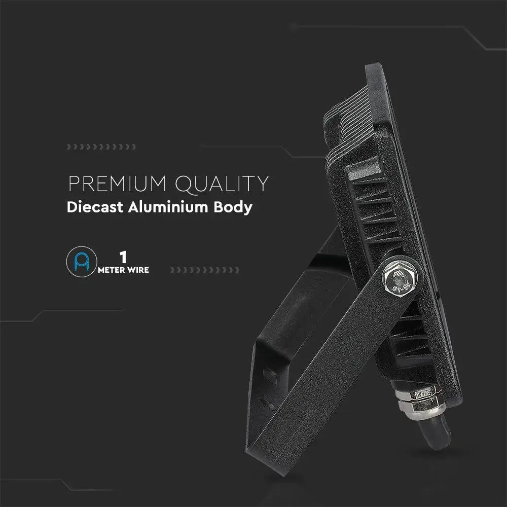 V-Tac 20W LED Floodlight Daylight Samsung Chip 6500K- Black V-TAC