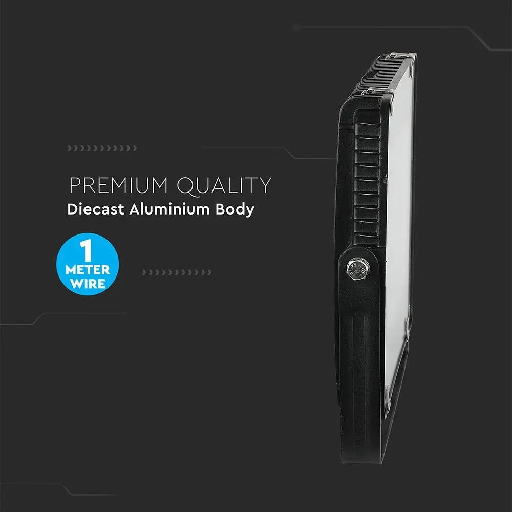 V-Tac 150W LED Floodlight Daylight Samsung Chip 6500K- Black V-TAC