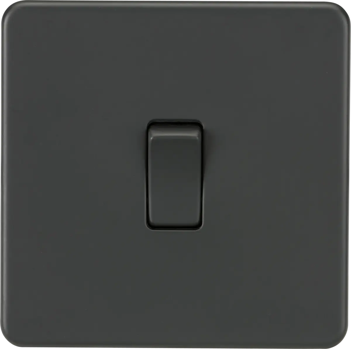 ML Knightsbridge Screwless 10AX 1 Gang 2-Way Light Switch - Anthracite ML Knightsbridge