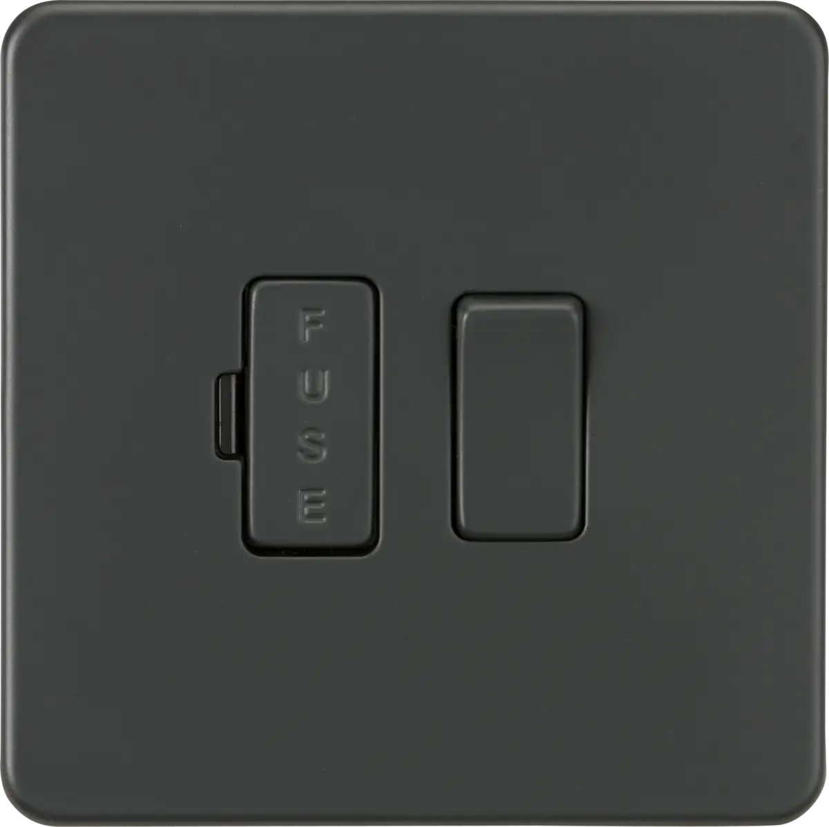 ML Knightsbridge Screwless 13A Switched Fused Spur Unit - Anthracite ML Knightsbridge