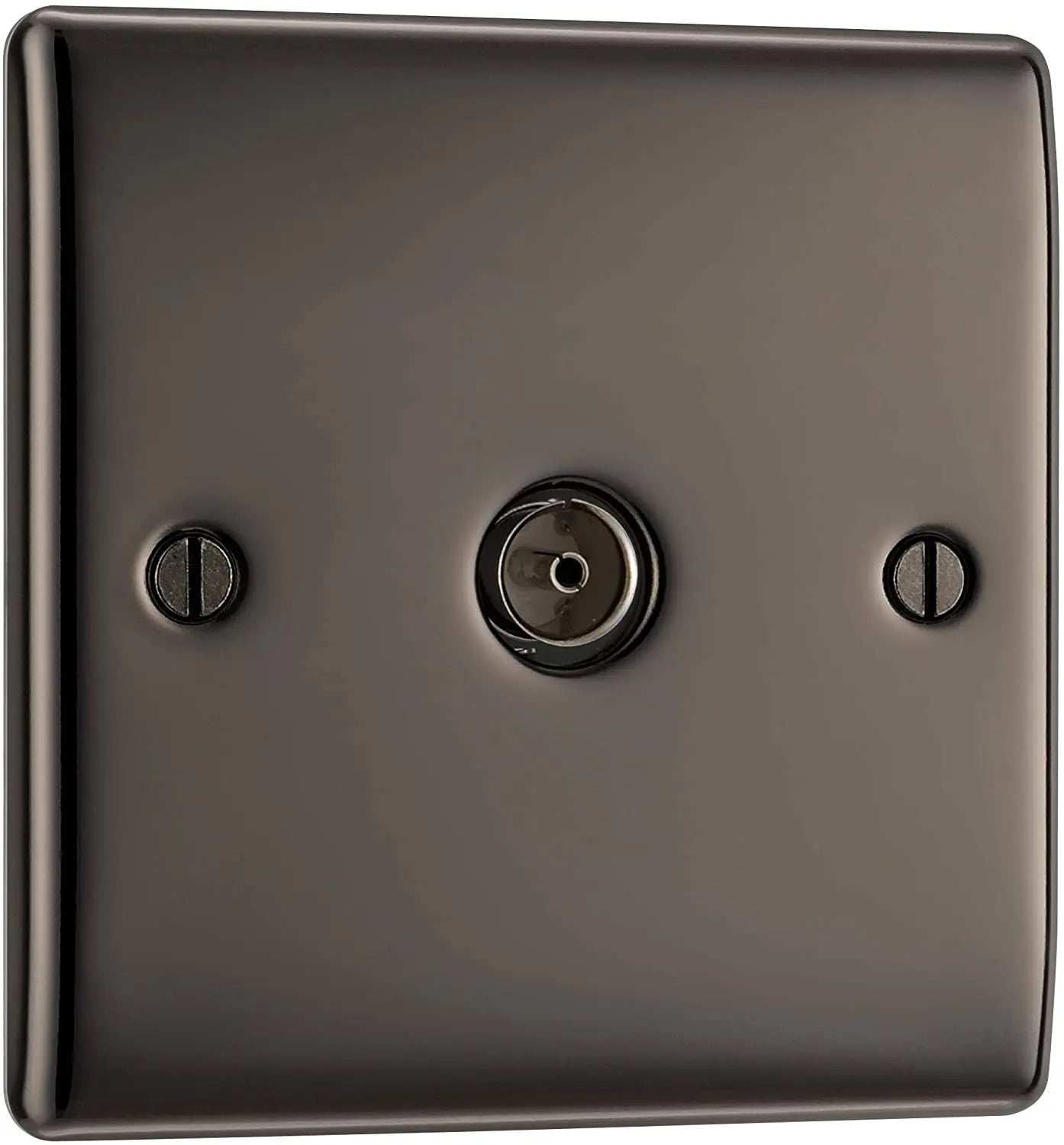 BG Nexus Metal TV Coax Point in Black Nickel - NBN60-01 BG (British General)