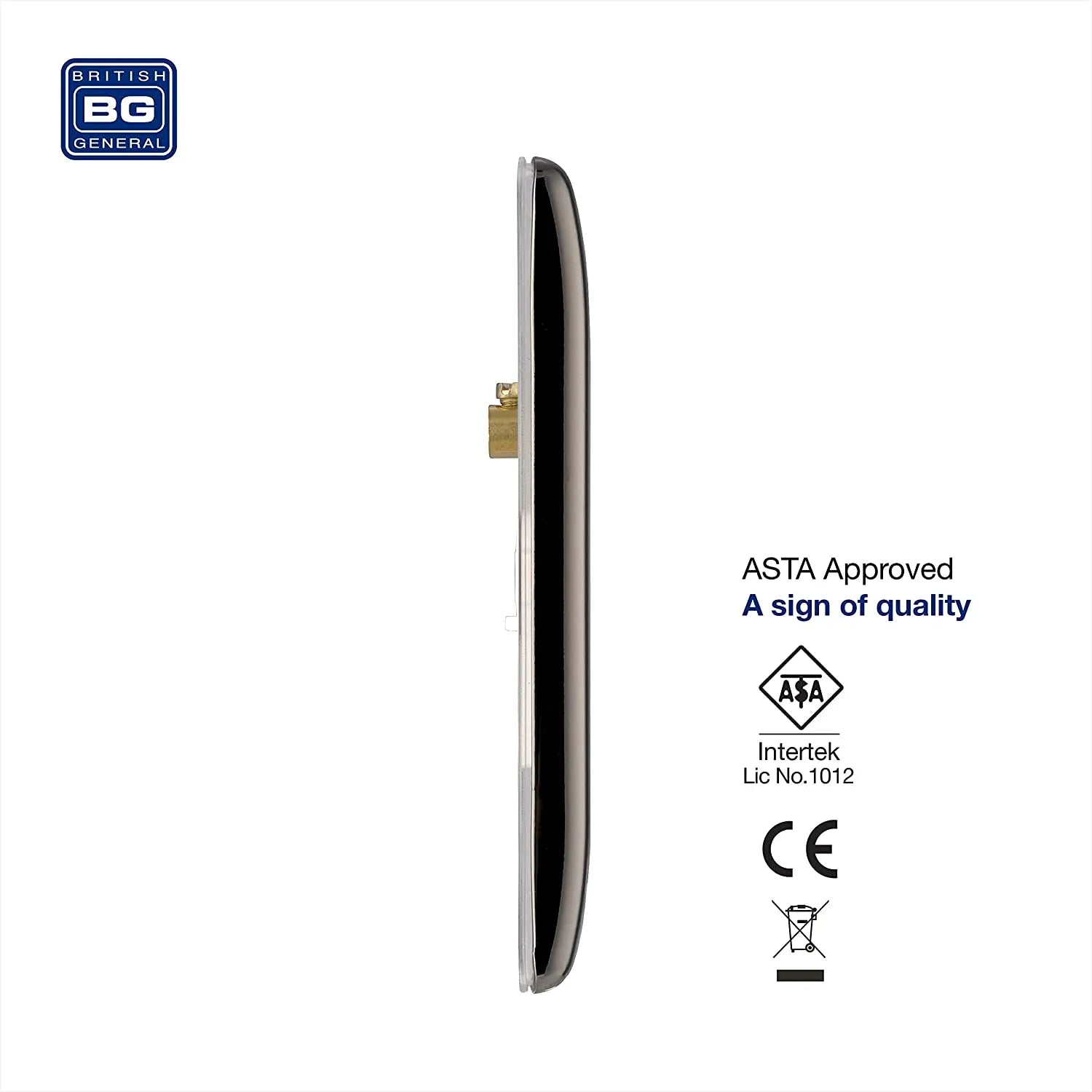 BG Nexus Metal Double Blanking Plate in Black Nickel - NBN95-01 BG (British General)