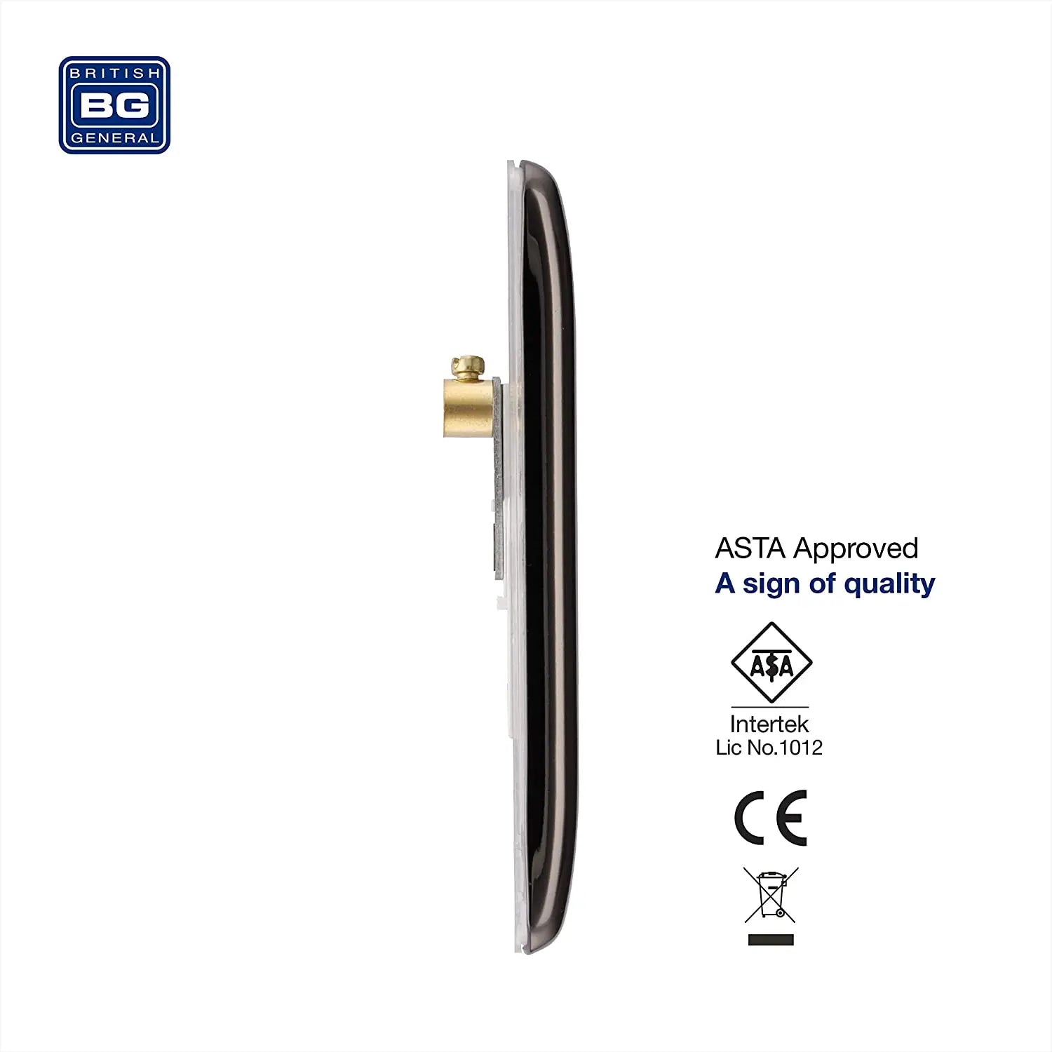 BG Nexus Metal Single Blanking Plate in Black Nickel - NBN94-01 BG (British General)