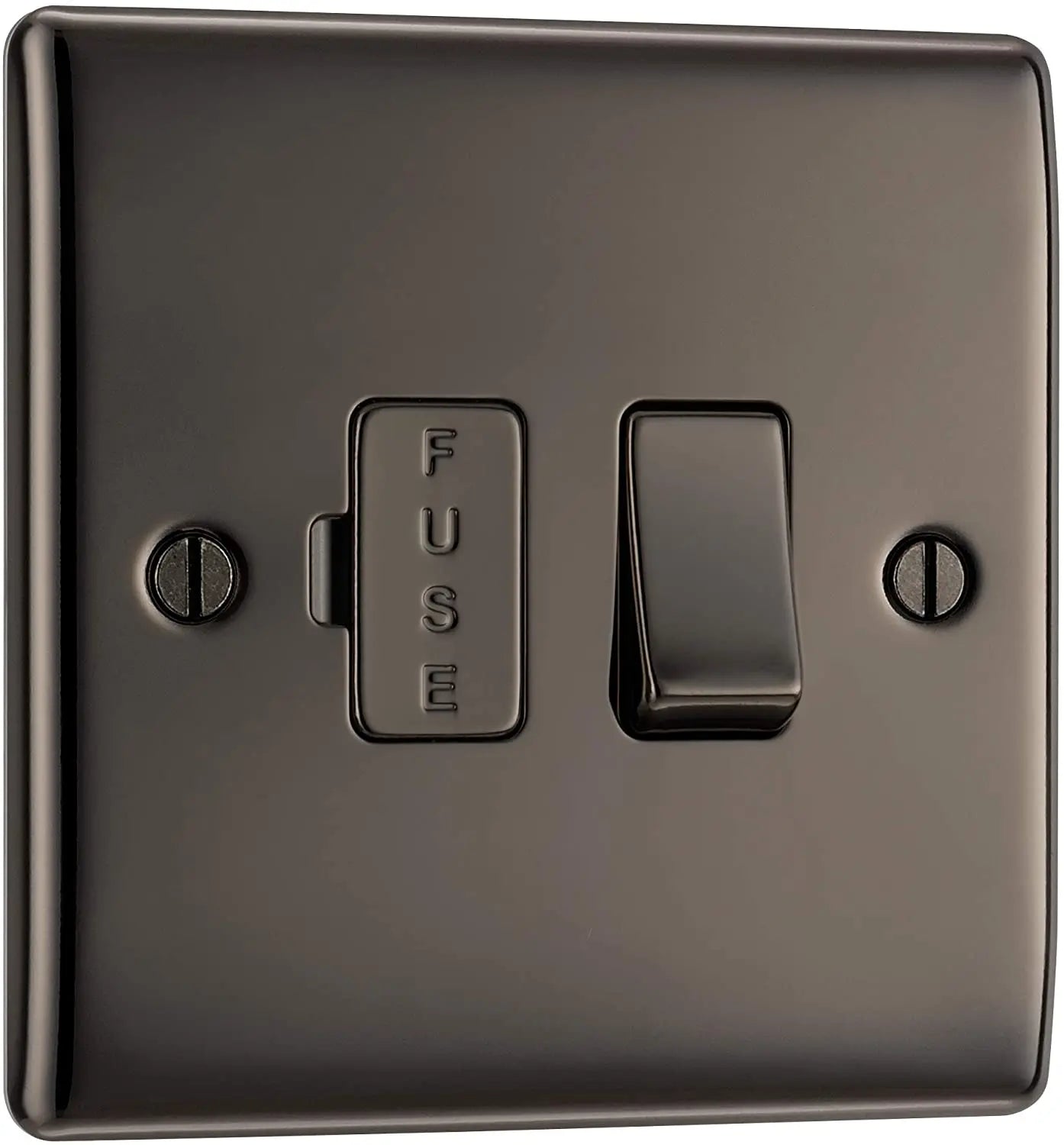 BG Nexus Metal Switched Fused Spur in Black Nickel - NBN50-01 BG (British General)