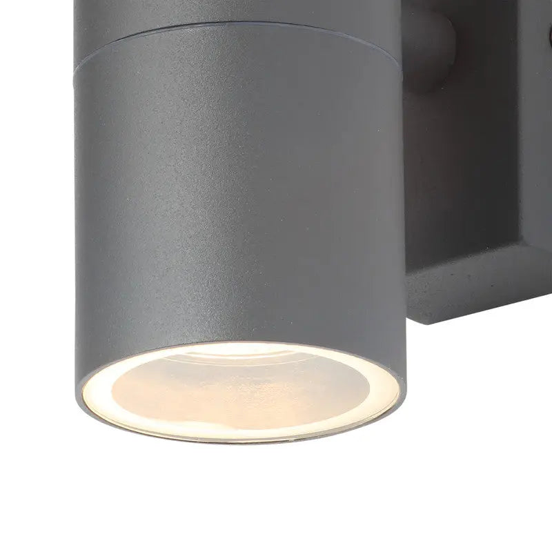 Leto Lighting Up/Down Wall Light Anthracite Grey Forum