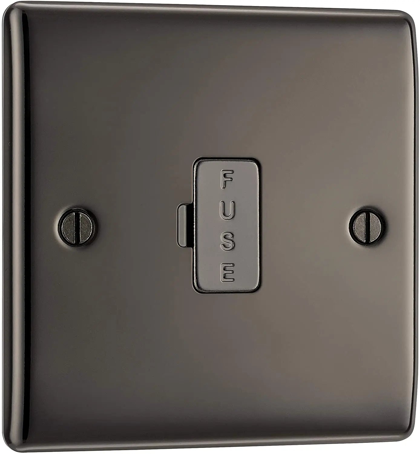 BG Nexus Metal Un-Switched Fused Spur in Black Nickel - NBN54-01 BG (British General)