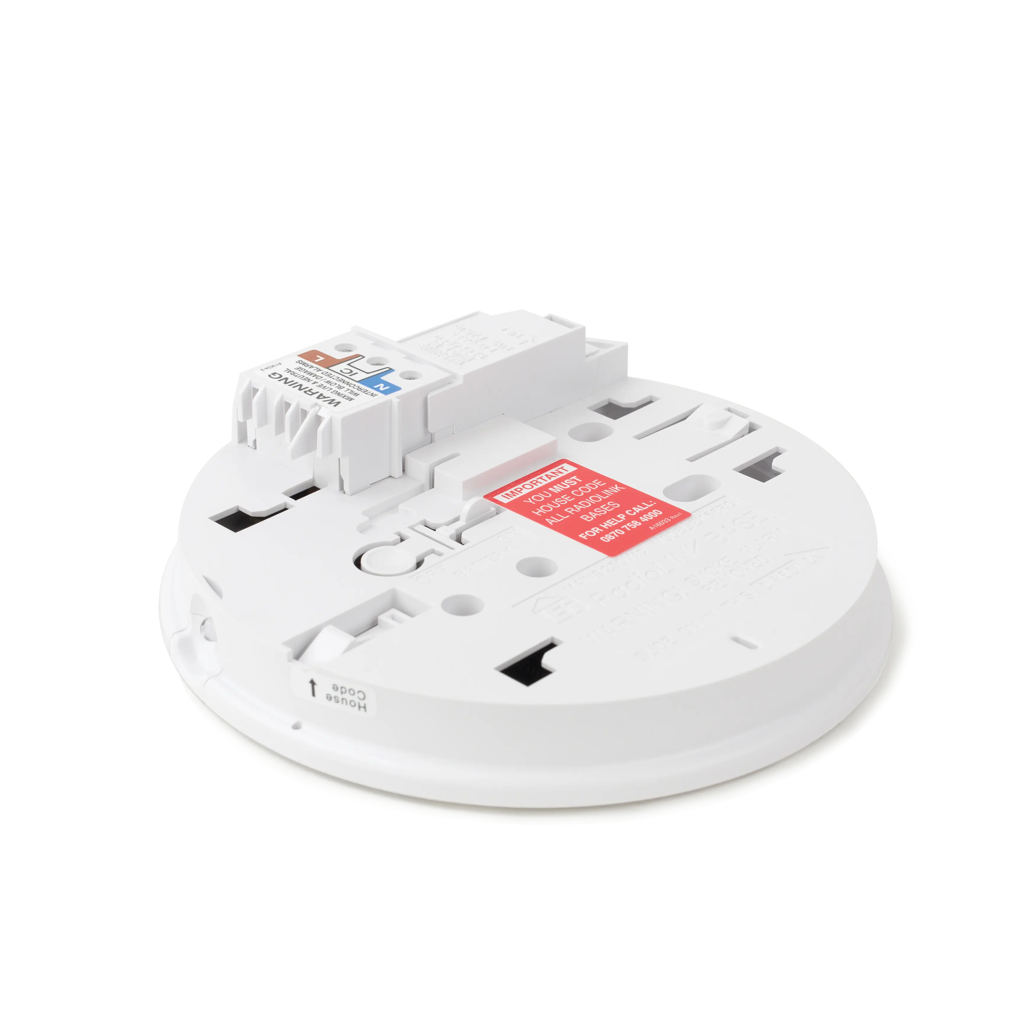 Aico Ei168RC RadioLINK Base Wired with Rechargeable Lithium Back-up Aico