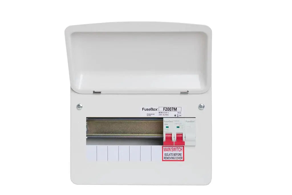FuseBox 7 Way Mains Consumer Unit FuseBox