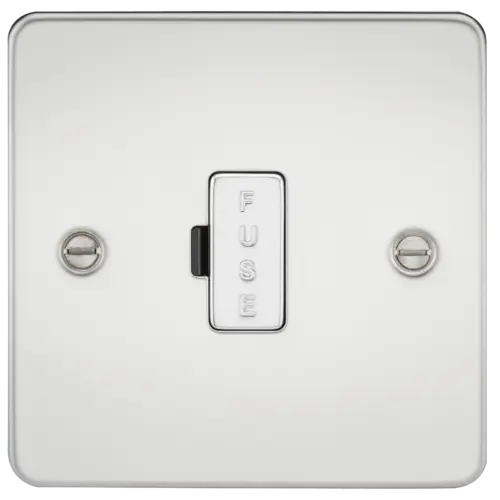 ML Flat Plate 13A Fused Spur Unit - Polished Chrome ML Knightsbridge