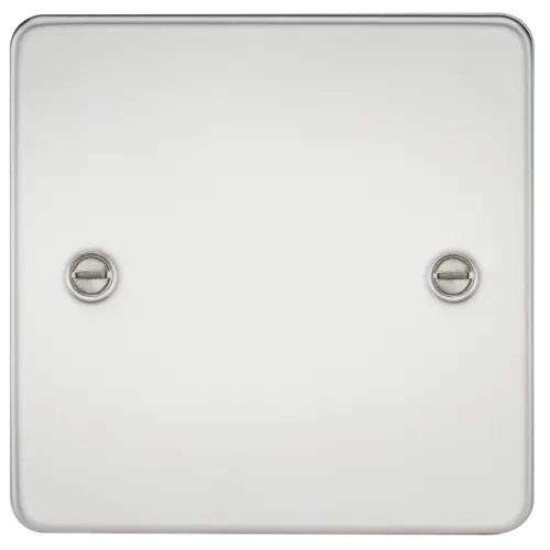 ML Flat Plate 1 Gang Blanking Plate - Polished Chrome ML Knightsbridge