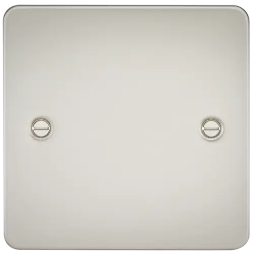 ML Flat Plate 1 Gang Blanking Plate - Pearl ML Knightsbridge