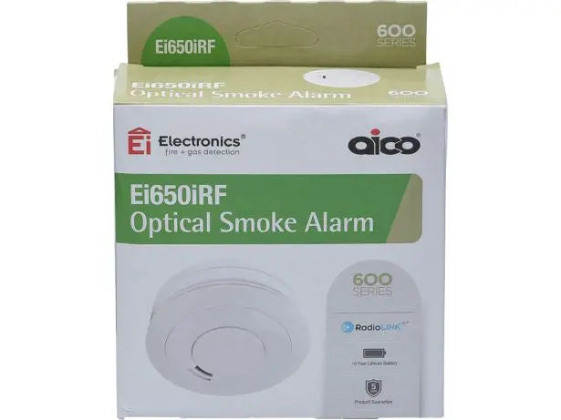 Aico EI650iRF RadioLINK Optical Smoke Alarm 10 Year Lithium Battery Aico