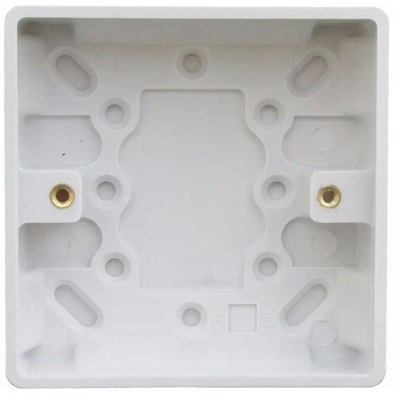 ESR Quattro Square Edge 35mm Single Surface Mounting Pattress Box ESR