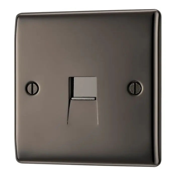 BG Nexus Metal Slave Telephone Point in Black Nickel - NBNBTS1-01 BG (British General)