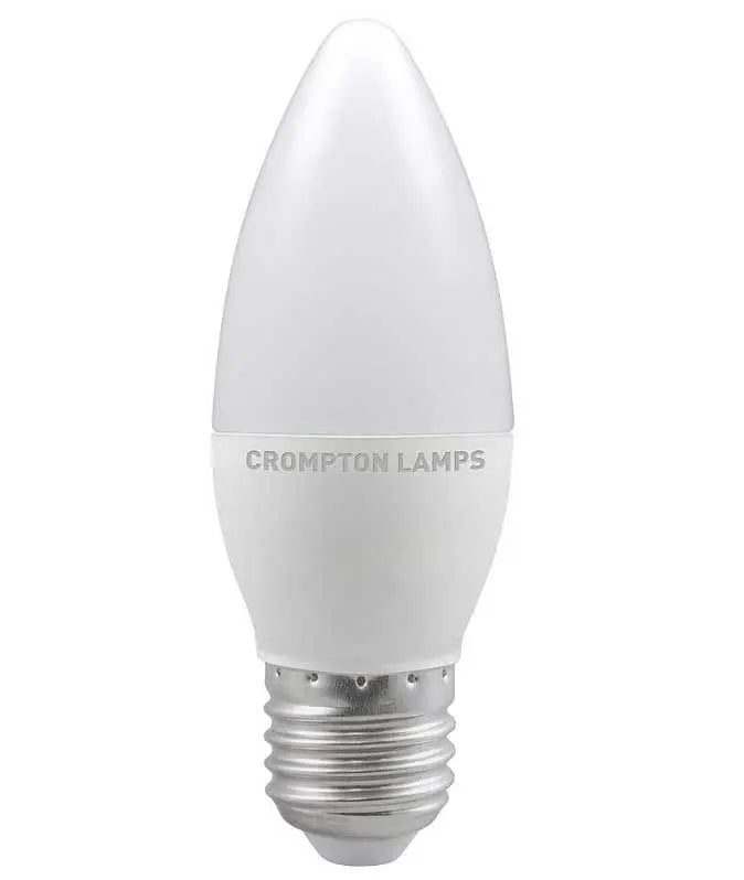 Crompton 5.5 Watt E27 LED Candle Bulb (Frosted) in Warm White Crompton