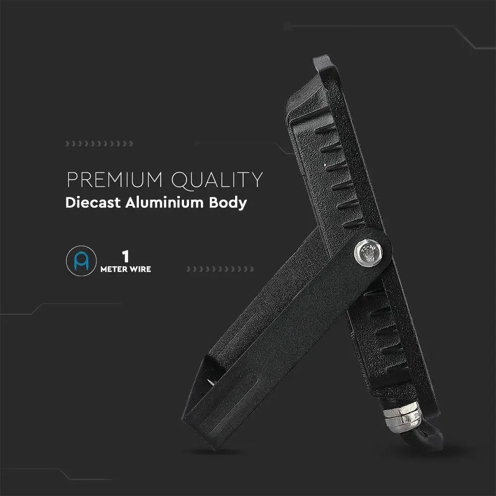 V-Tac 50W LED Floodlight Daylight Samsung Chip 6500K- Black V-TAC