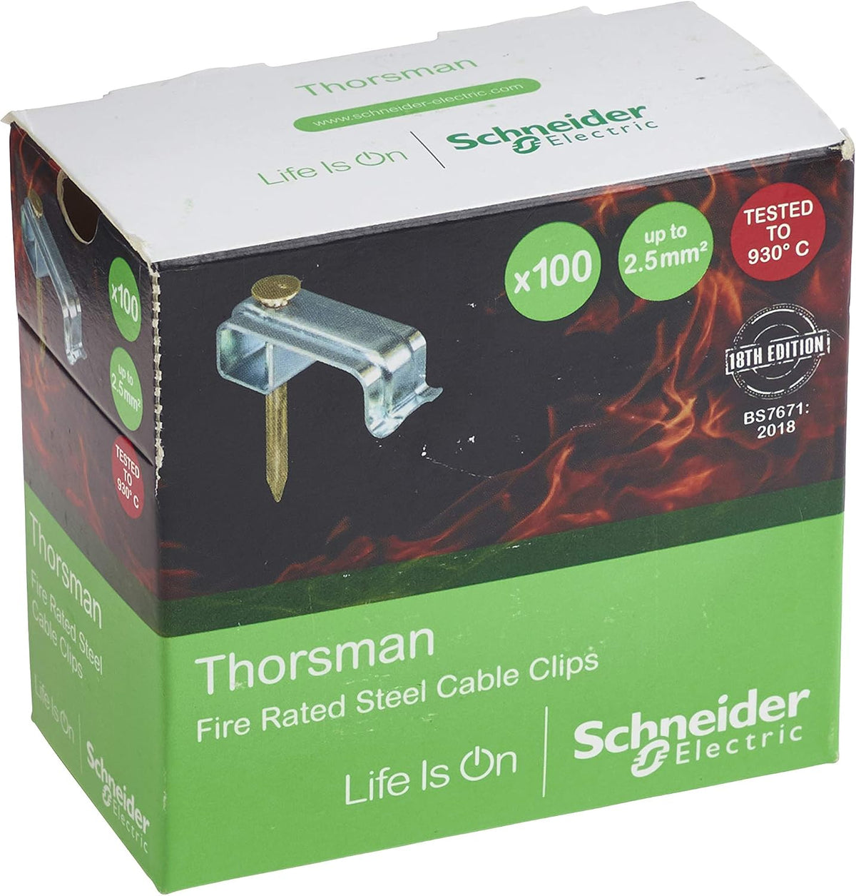 Schneider Thorsman Fire-Rated Steel Cable Clips