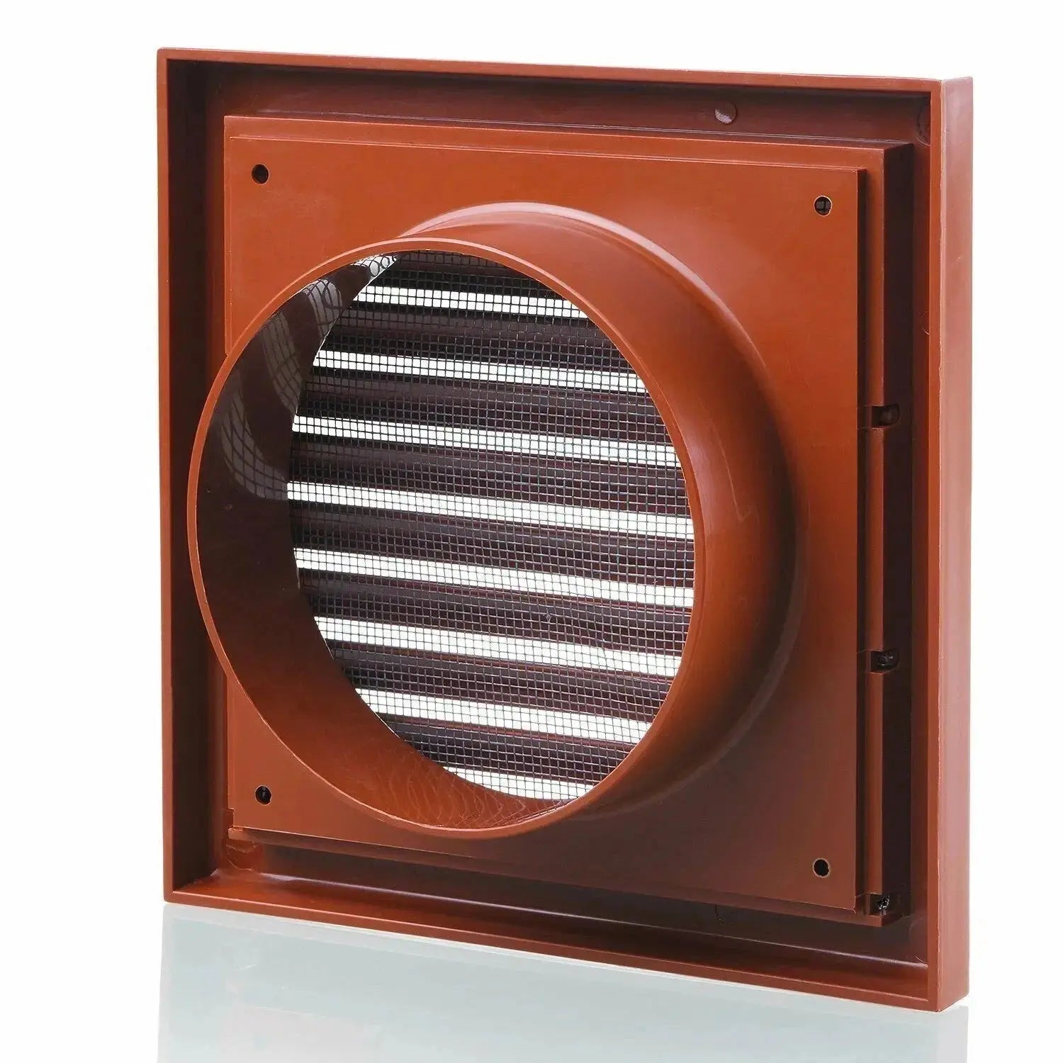 4" Louvred Wall Vent Grille Cover Fixed Blade Air Vent Extractor Fan Duct