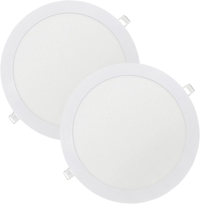 Brightex,Round 20W (Higher Than 18w) Recessed 1800 Lumen Fire Rated Down Lights Spotlights Ceiling Flat Ultra Slim Circle Lamp Downlight Cool White 7000k