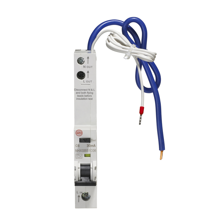 Wylex RCBO 6 Amp 30mA Type C 6A NHXSBS C6 - NHXSBS1C06