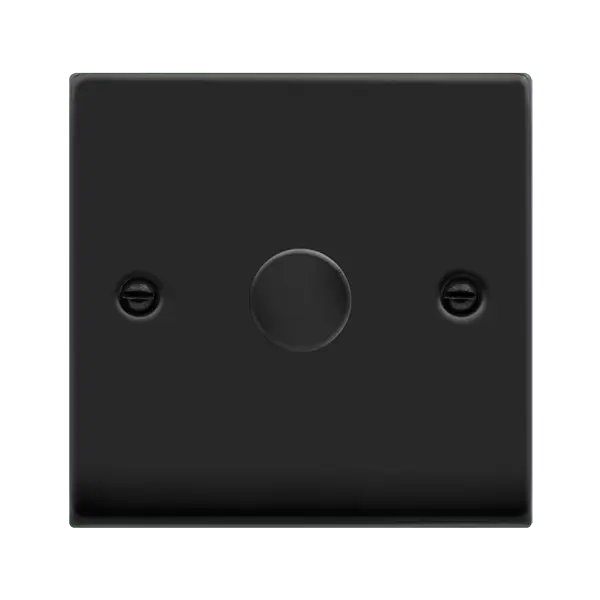 Click Deco Matt Black VP MB 1 Gang 2WAY 100W LED DIMMER SWITCH – VPMB161