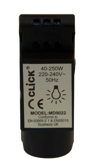 Click Scolmore Click Deco Satin Brass 250W 2 Way Resistive/Inductive Dimmer Module - MD9022