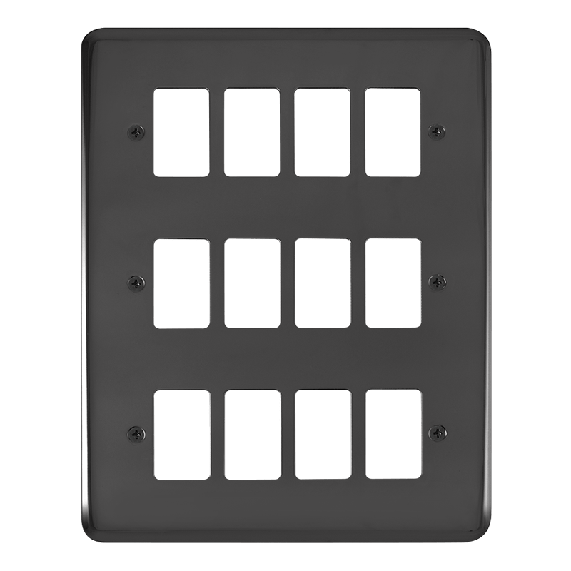 Click GridPro 12 Gang GridPro Frontplate - Black Nickel – DPBN20512