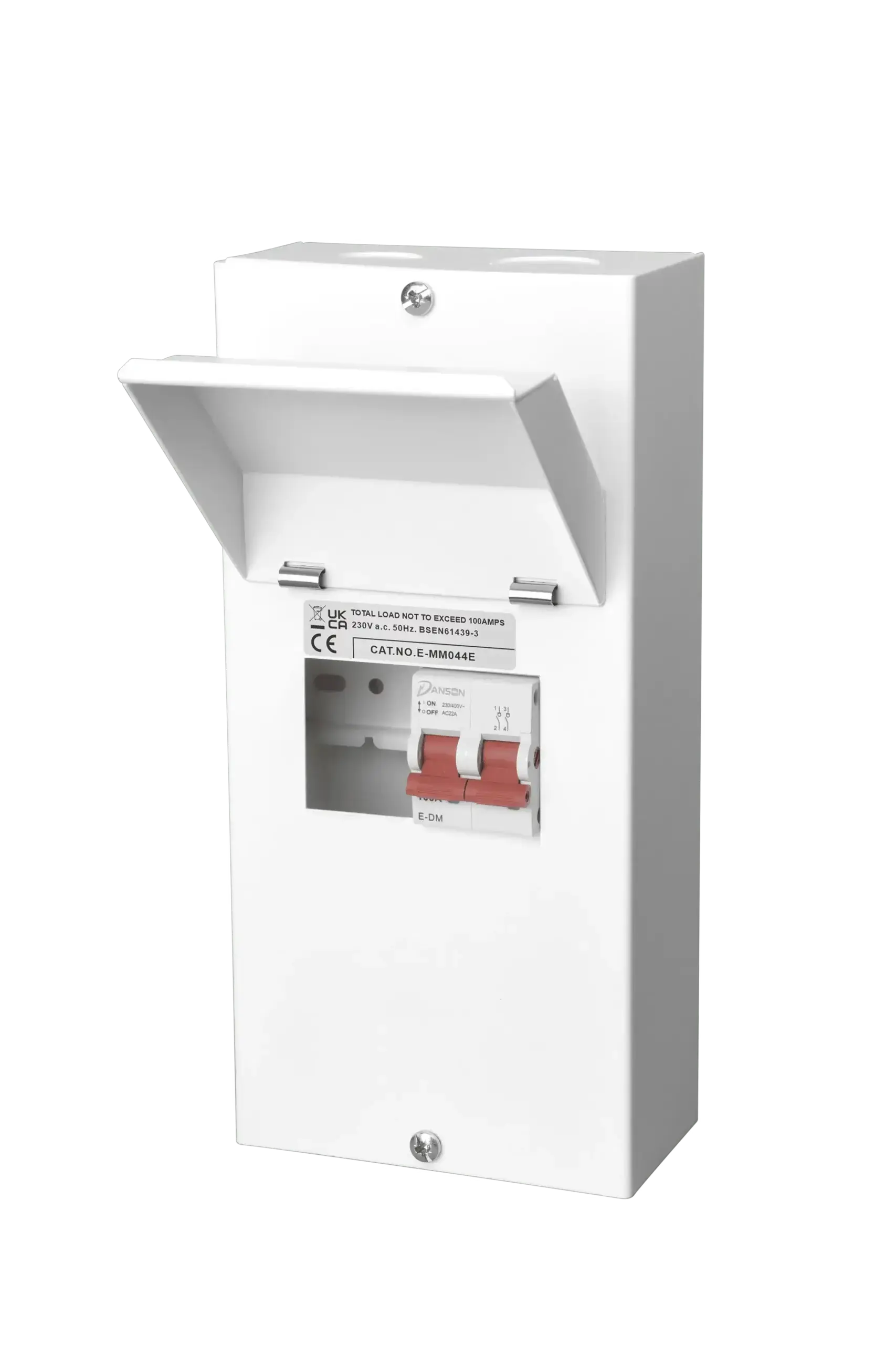 Danson 2 Way Consumer Unit with 100A Main Switch Danson