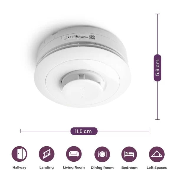 Ei660IRF Multi-Sensor Battery RadioLINK+ Smoke and Heat Alarm