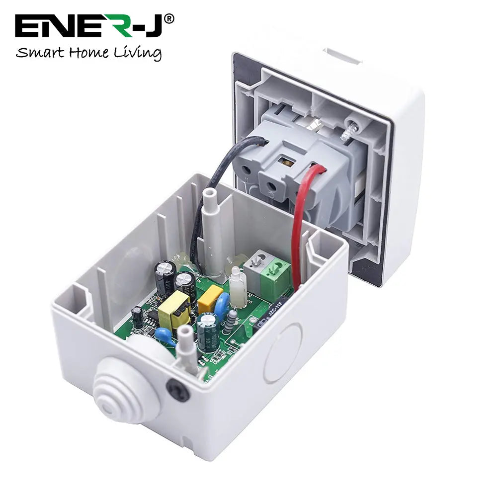 ENERJ Smart WiFi Outdoor Socket IP55 Hardwired | App & Voice Controlled | SHA5303