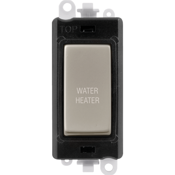 Click GridPro 20AX Double Pole Switch Module - Black - Pearl Nickel - Water Heater – GM2018BKPN-WH