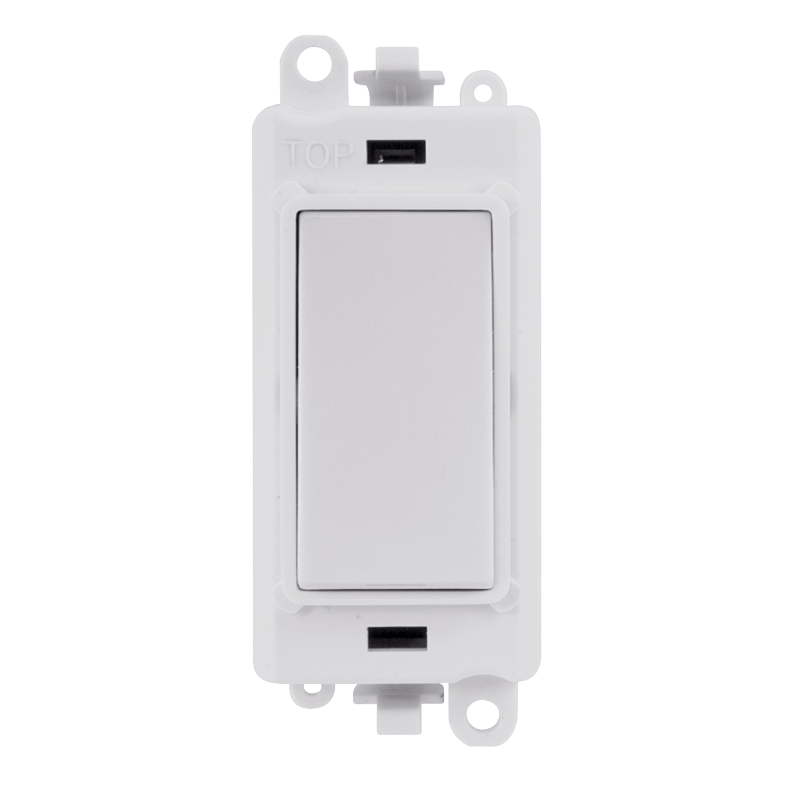 Click GridPro 20AX Double Pole Switch Module - Polar White – GM2018PW