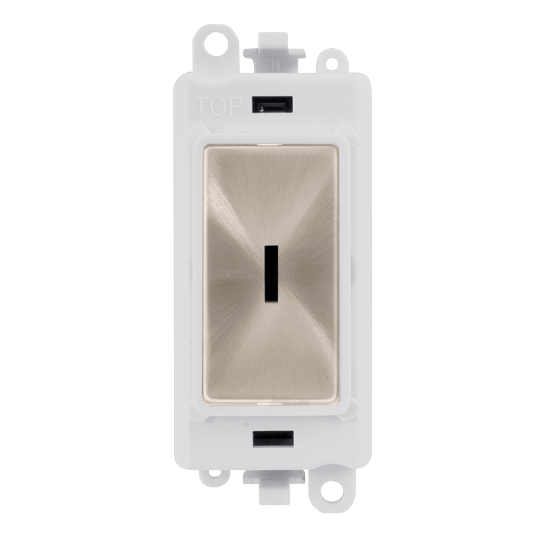 Click GridPro 20AX Intermediate Keyswitch Module - White - Brushed Stainless – GM2029PWBS