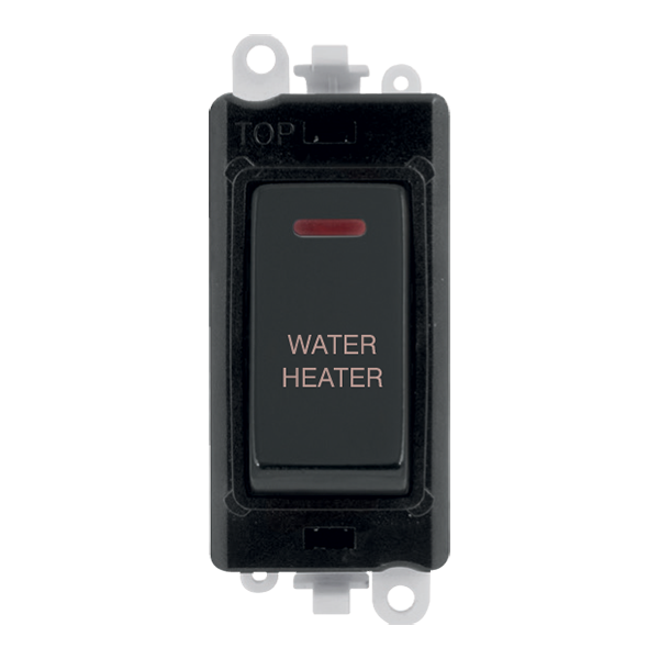 Click GridPro 20AX Double Pole Switch With LED Module - Black - Matt Black - Water Heater – GM2218BKMB-WH