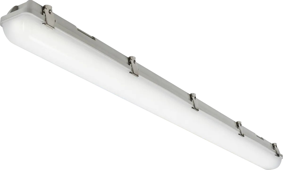 Knightsbridge 230V IP65 IK08 4ft Selectable 19W/37W CCT Adjustable with Emergency and Sensor Non-Corrosive – TORCWMEM4