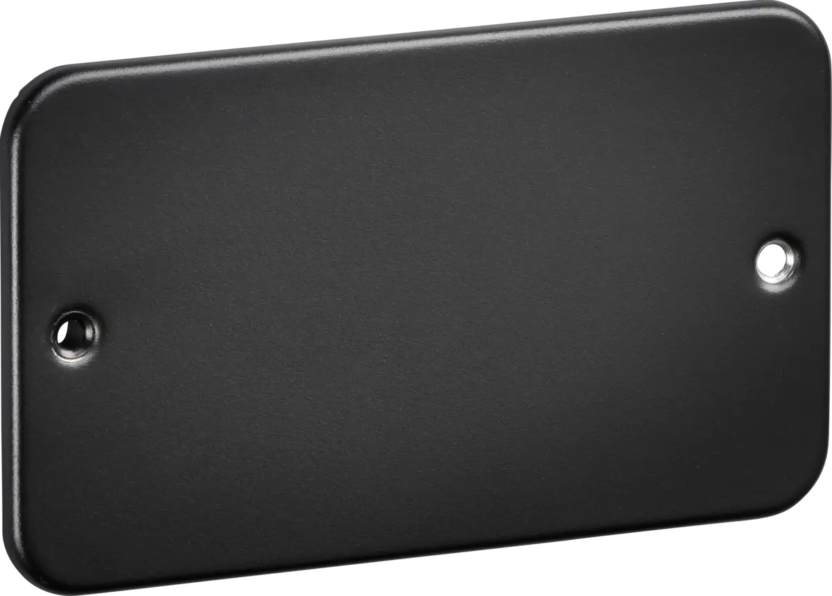 Knightsbridge Metal Clad Black 2G Blanking Plate – M8600TB Knightsbridge