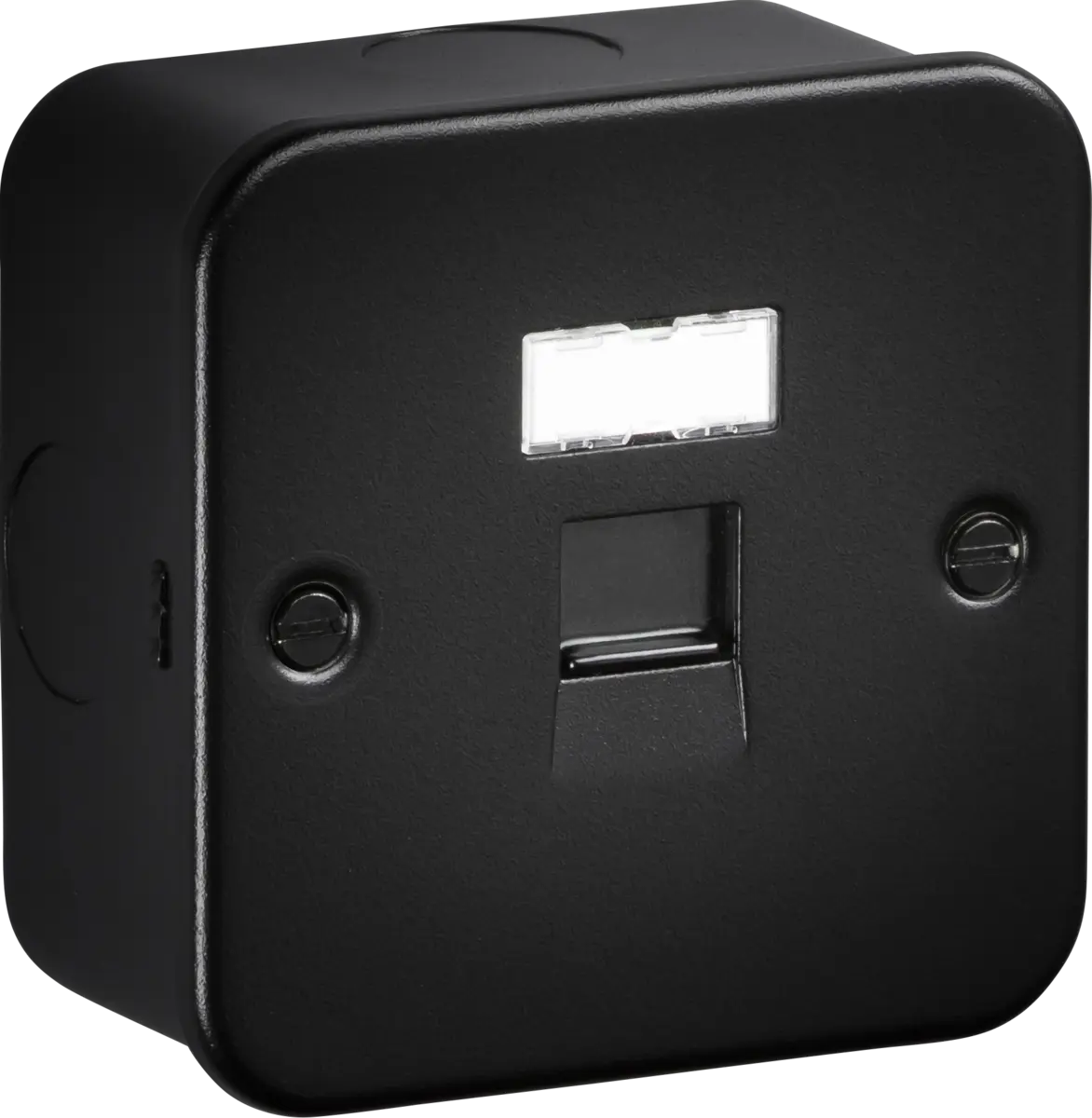 Knightsbridge Metal Clad Black UTP CAT6a RJ45 Network Outlet – MC6TB Knightsbridge