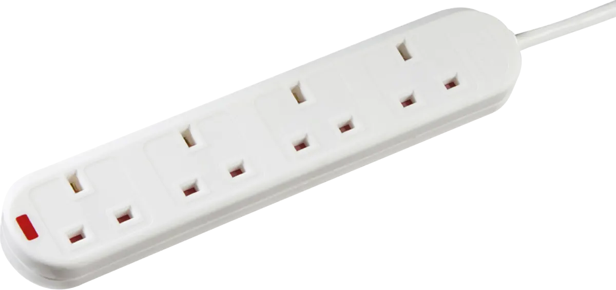 Knightsbridge 13A 4G 3M  Extension Lead with Neon – 20043M