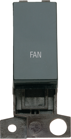 Click MiniGrid 13A 10AX DP INGT SW BK "FAN" – MD018BK-FN